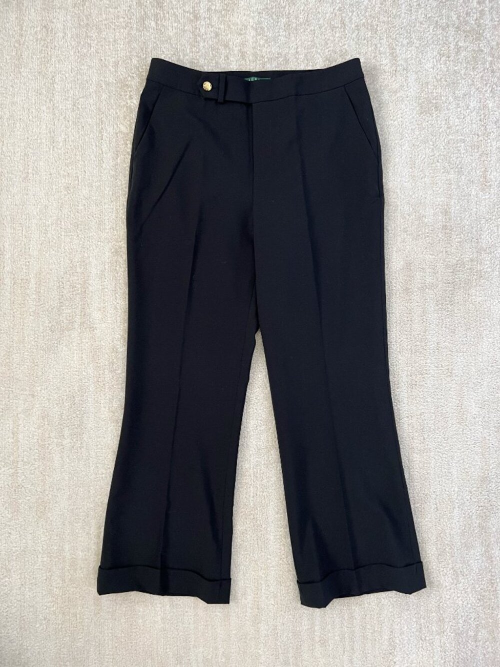 Lauren Ralph Lauren Black Wool Dress Pants Trousers 6P Petite